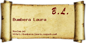 Bumbera Laura névjegykártya